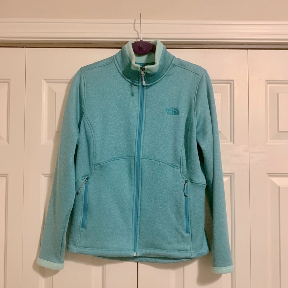 NWOT The North Face Teal Zip-Up